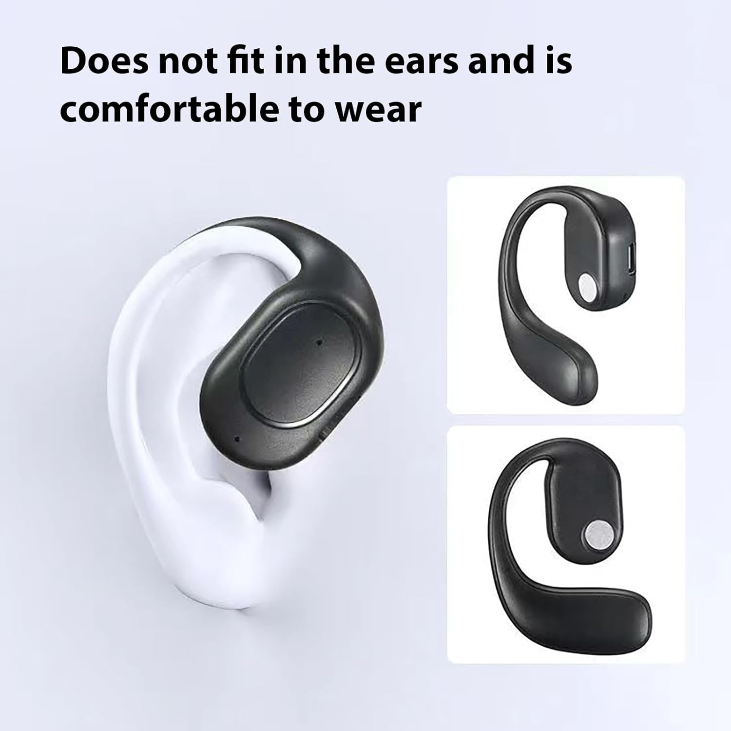 Over Ear Earbud - Sport Earbuds Wireless | Sport Headphones | Open-Ear Earphones | Ergonomic Headphone with Clear Calls | Noise Cancelling Earbuds for Running, Driving, Traveling, Cycling image number 3