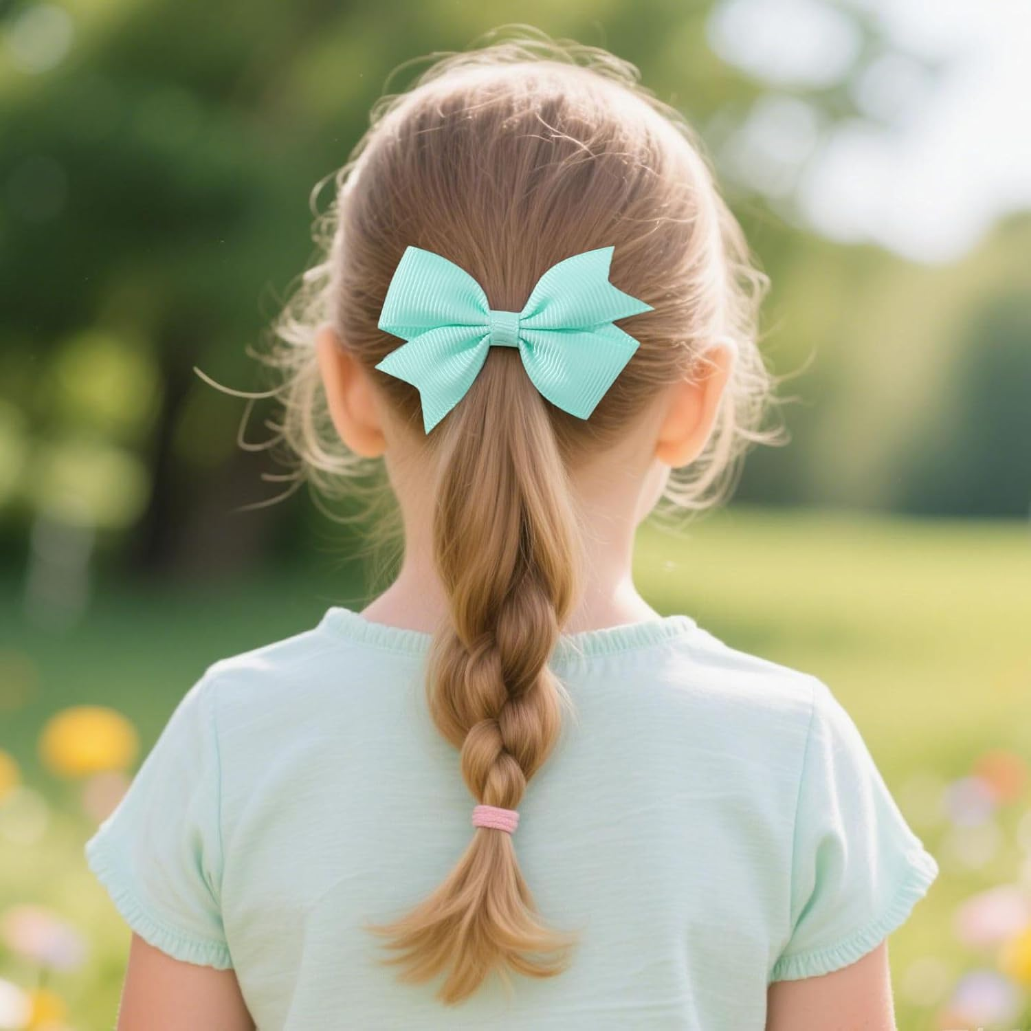 JOVALA 24PCS Baby Hair Ties with Bows for Toddler,2.2 Inch Tiny Hair Bows with Elastic Loop Ponytail Ties Pony Tail Holder Hair Bands Accessories for Infants Toddlers Baby Girls Kids image number 1