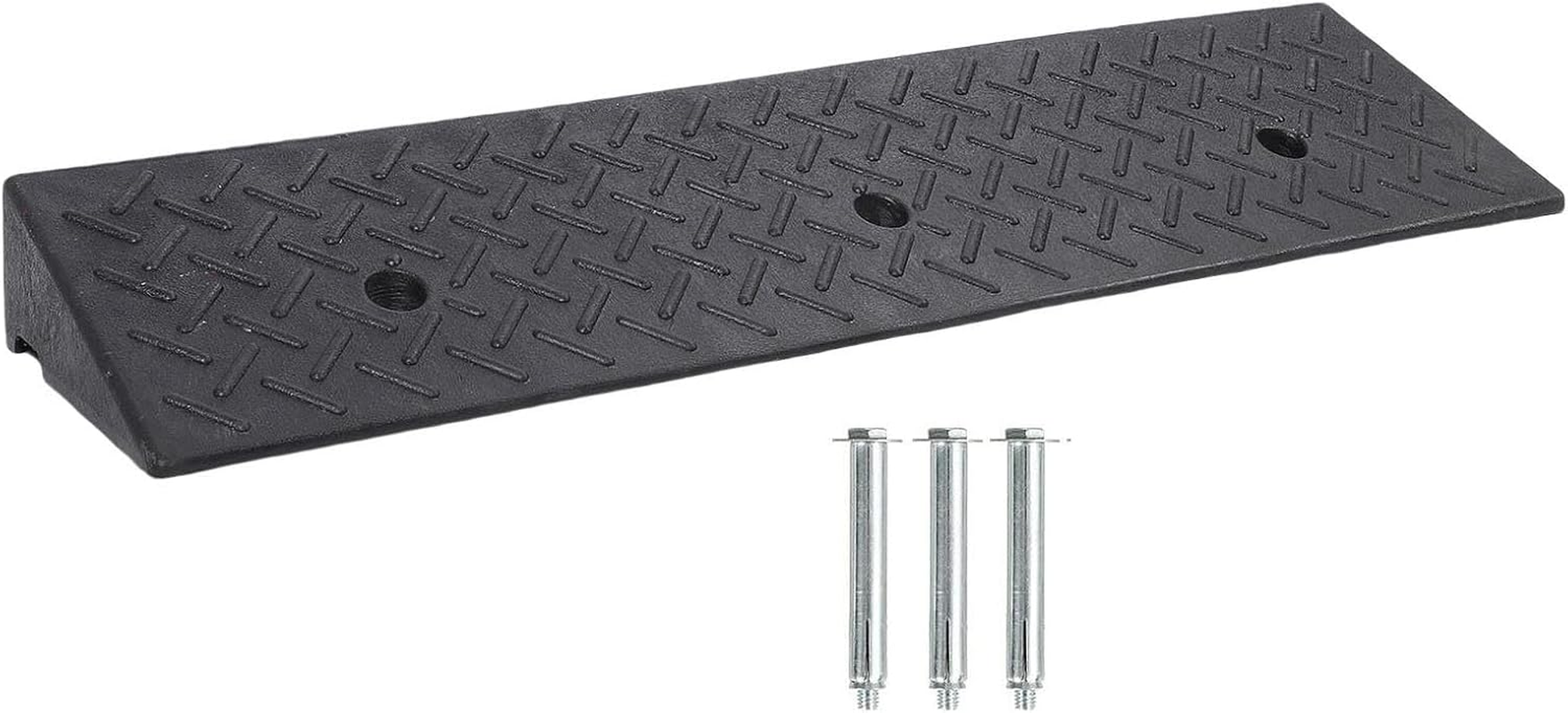 Rubber Curb Ramps, 22000LB Capacity, Heavy Duty 3In Rise Threshold Bridge Curb Ramp, Car Ramp for Trucks, Buses, Cars, Wheelchairs, Bikes image number 6