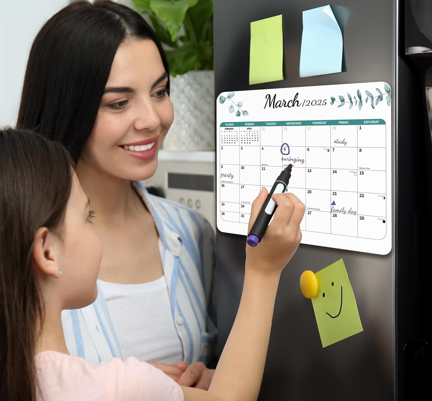 2026 Magnetic Calendar for Refrigerator, Fridge Wall Monthly Magnet Calendar from July 2025 to December 2026, 18 Month 8 X 10 Inch Planner Easy Organization, Aesthetic Decor for Home