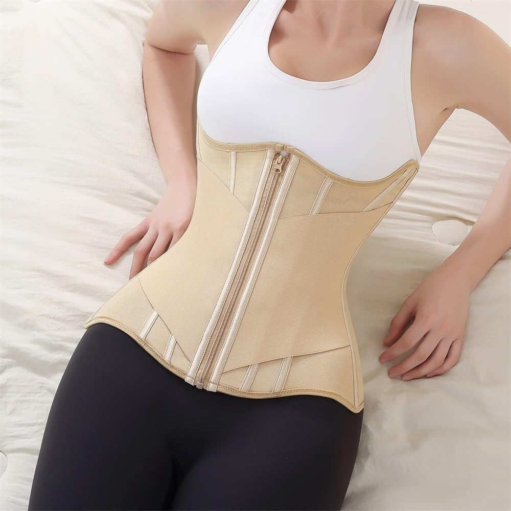 Fitness Strong Corset High Waist Belly Belt, Large Size Body Shaping Waist Belt Adjustable Body Shaper image number 4
