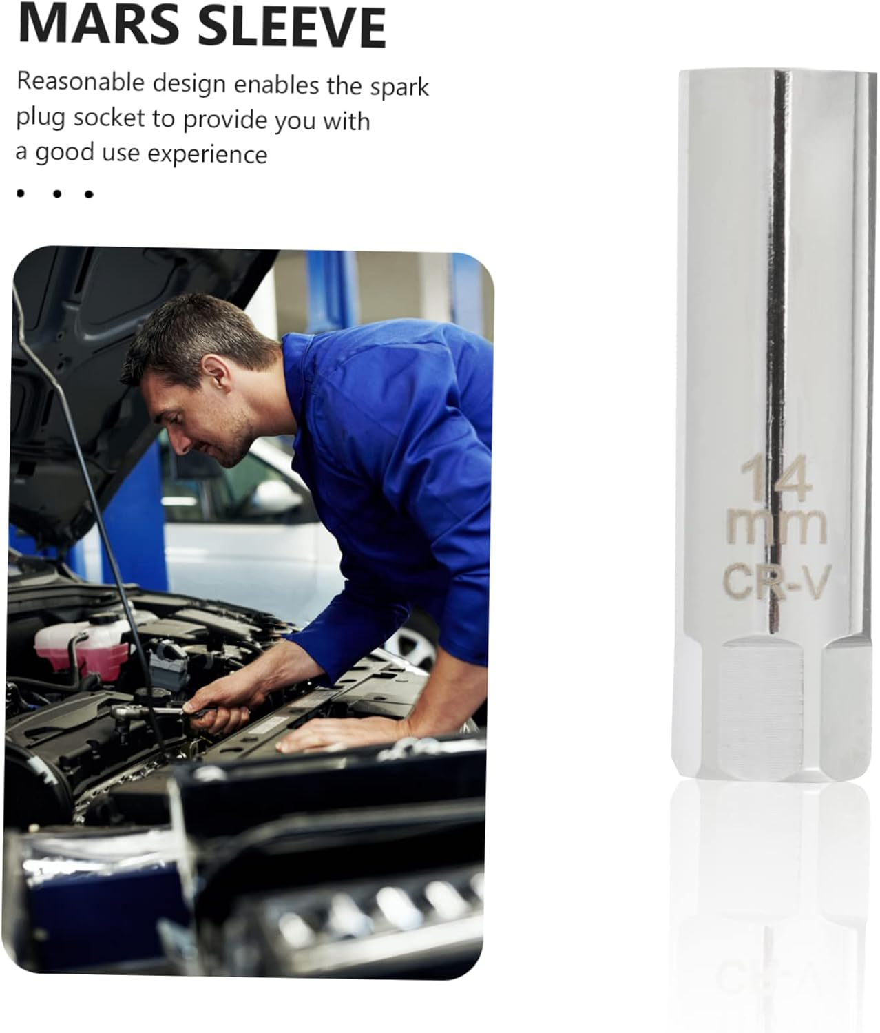 HEALEEP Magnetic Spark Plug Wrench for Car Socket Spark Plug Remover Tool Automotive Accessory image number 3