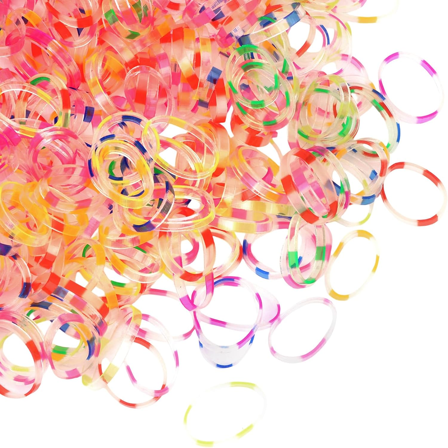 Pruadeor 1000 Pieces Mini Hair Scrunchies for Women Girls Elastic Small Hair Bobbles Hair Accessories image number 5