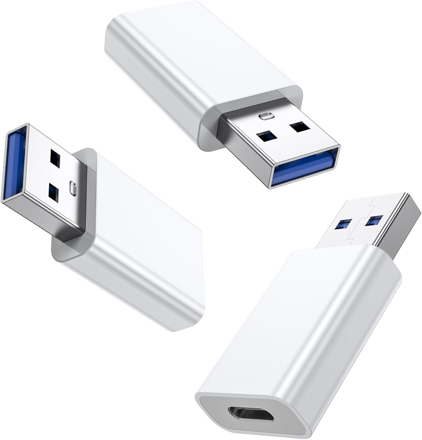 MOSWAG USB C Female to USB Male Adapter USB C to USB Adapter, Type C Charger Cable Power Converter Compatible with Iphone 15 Apple Watch Airpods Carplay image number 5