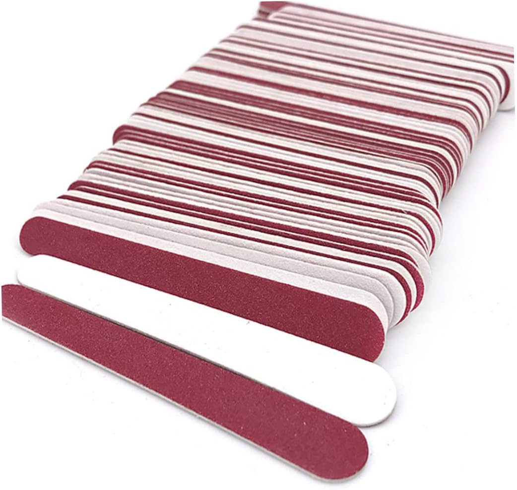 Disposable Nail Files Mini Double Sided Emery Boards Manicure Pedicure Tools 7.8X1.2X0.1Cm 50PCS Nail Files Bulk Disposable Emery Boards Double Sided Nail Files Double Sided Emery Boards image number 2