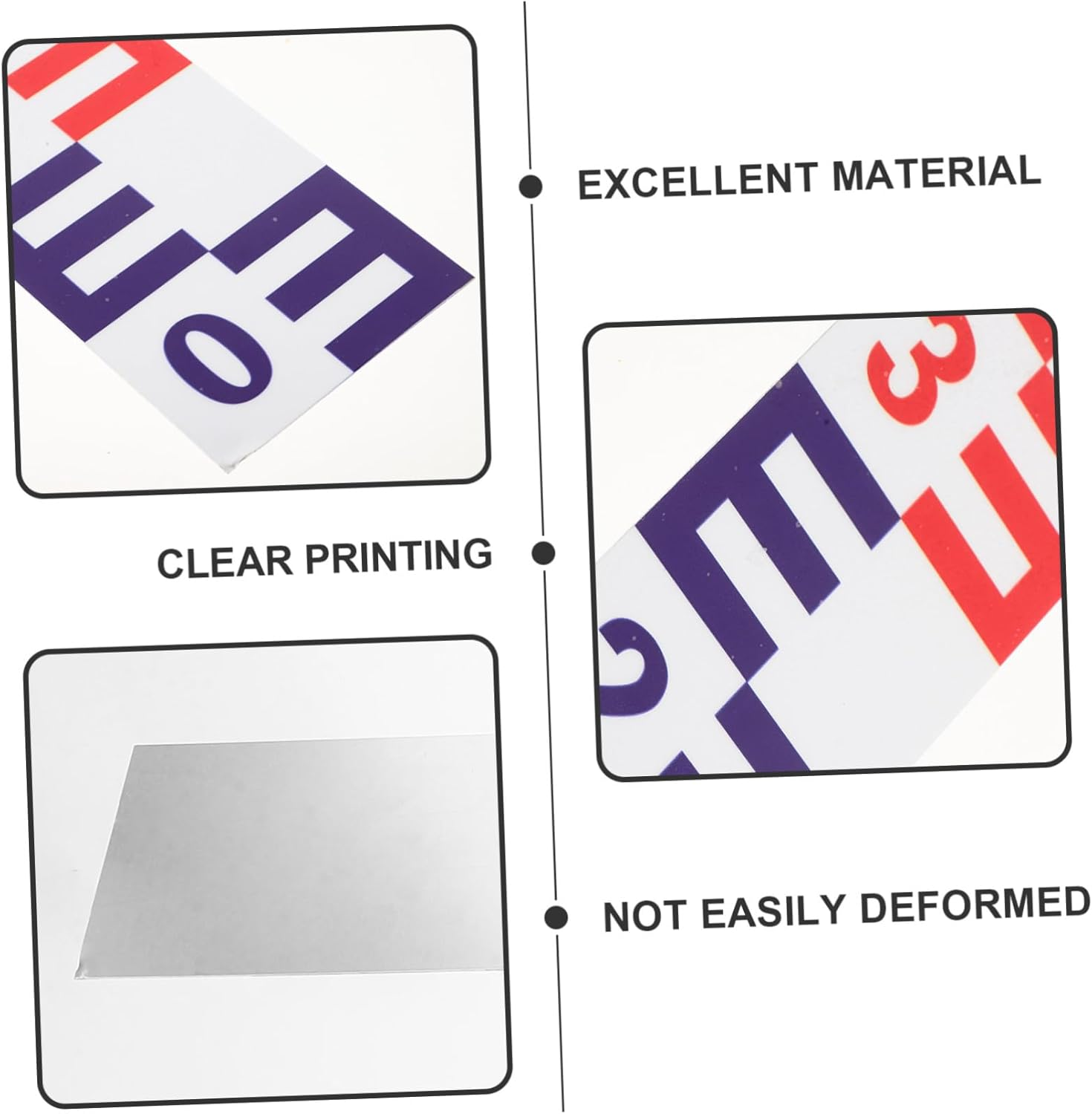 Yardwe Reflective Corrosion-Resistant Water Level Sticker Aluminum Self-Adhesive Water Height Gauge for Accurate Depth Measurement and Tide Observation with Enhanced Visibility image number 5