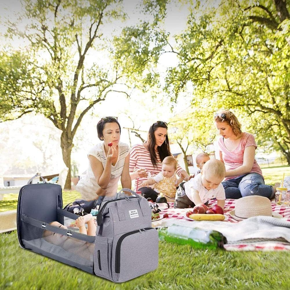 Yunoo & Co Baby Caddy Backpack for Diapers and Baby Stuffs - Pink image number 6