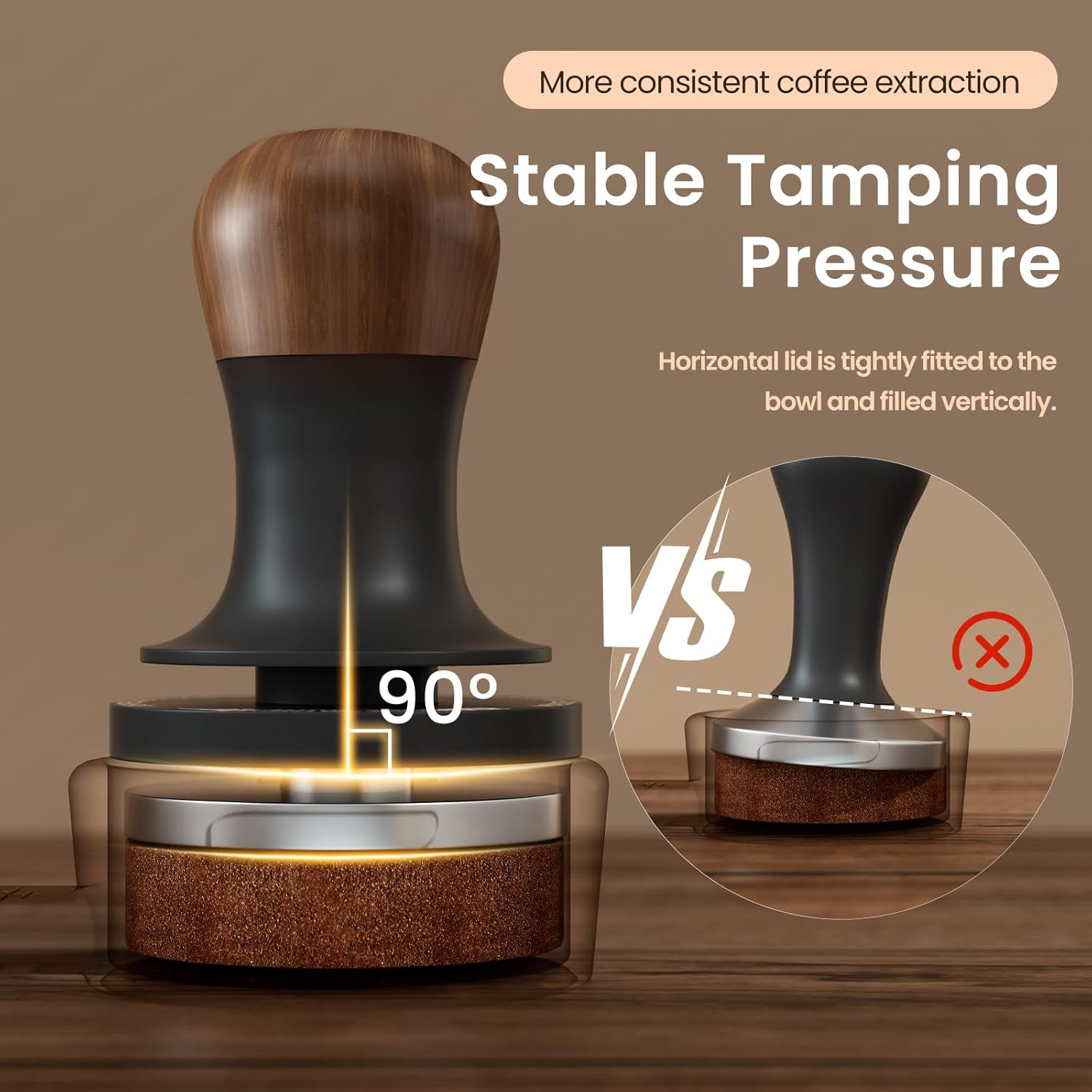 MHW-3BOMBER Espresso Tamper Ripple Base 58.5Mm T7071T-OS image number 1