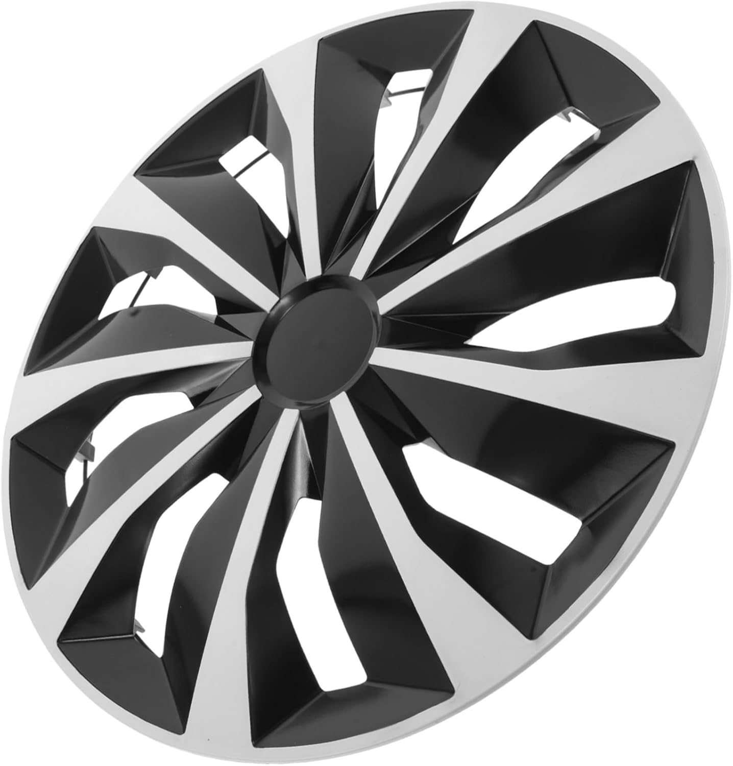 MUELODSIC Universal 15-Inch Car Wheel Hub Cap White Tt Replacement Hubcap Automotive Wheel Center Hub Cover Tire Valve Caps for Vehicle Covers and Car Accessories image number 2