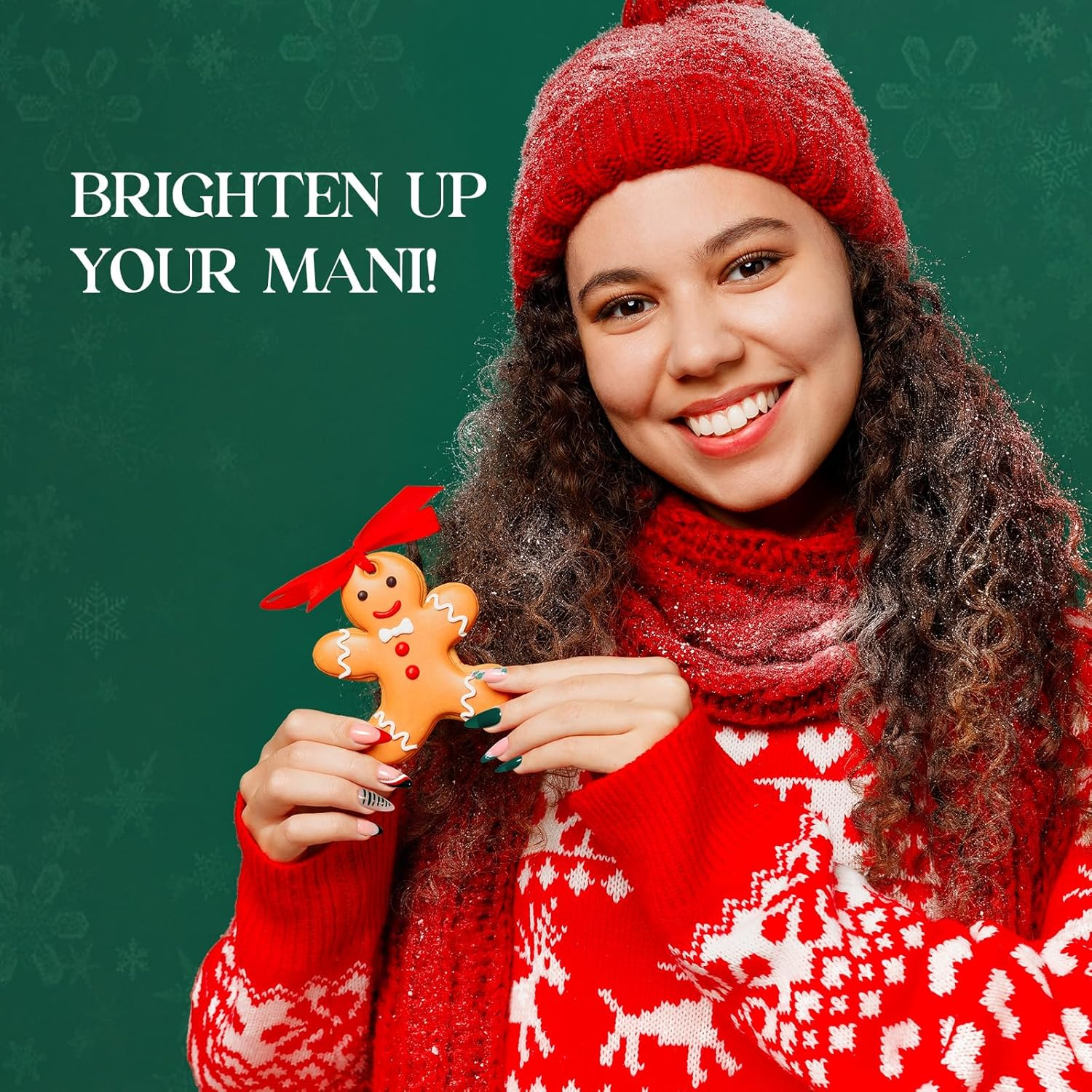 Beetles Gel Polish Carnival Evergreen Gel Nail Polish Set 6 Pcs Glitter Green Sparkle Gel Polish Kit Soak off UV Nail Lamp Avocado Dark Green Nail Gel Nail Kit Nail Art Design Woman image number 3