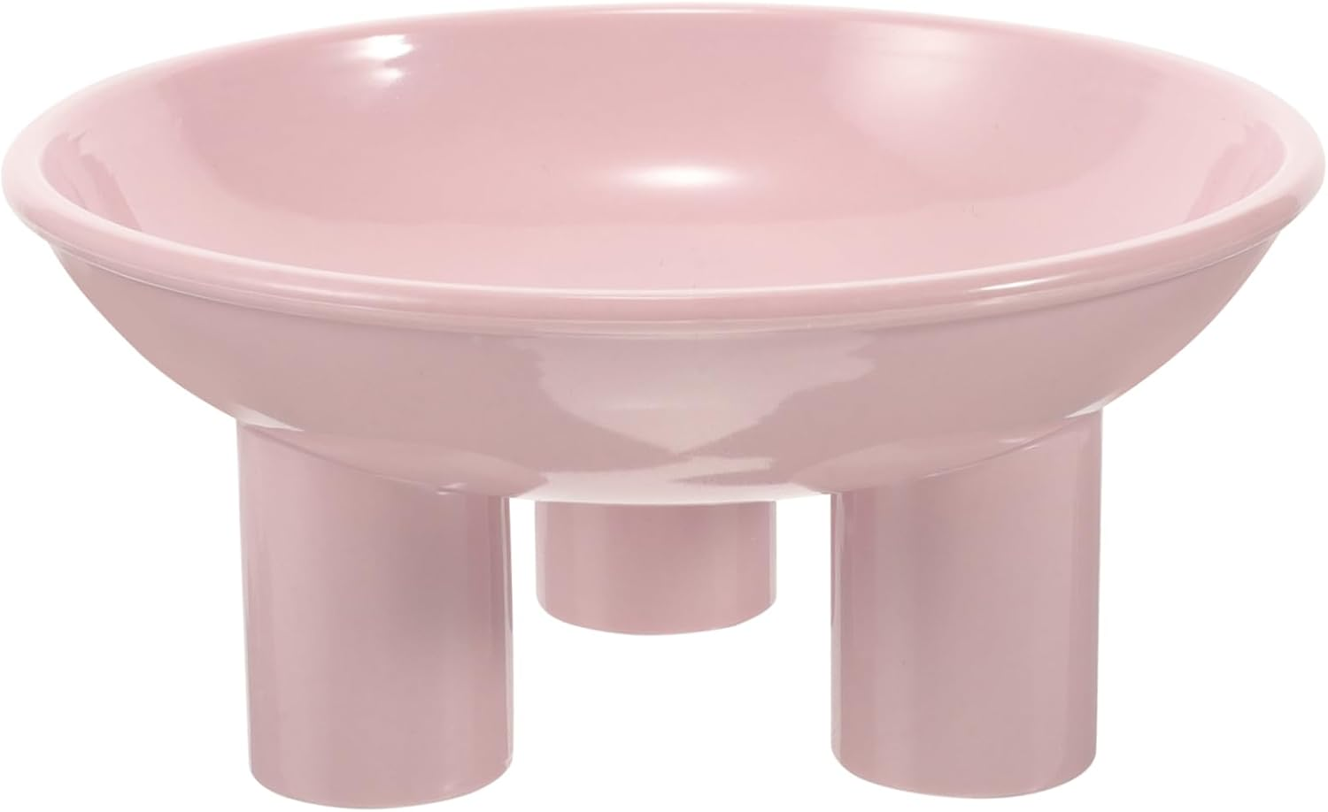 Kisangel Plastic Elevated Cat Bowls, Raised Feeding Bowl Ergonomic Design for Indoor Cats Stylish Home Decor