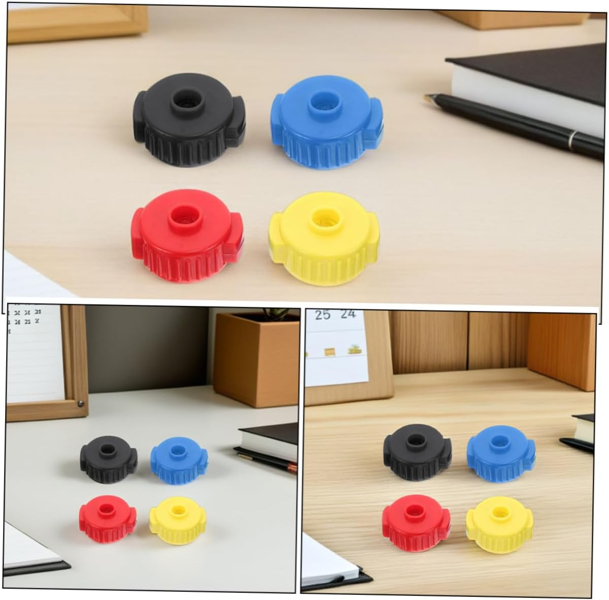 Toyvian 8Pcs Quick-Release Cymbal Nuts Plastic Cymbal Accessory Kit Drum Replacement Parts Percussion Drum Nuts Installation For image number 5