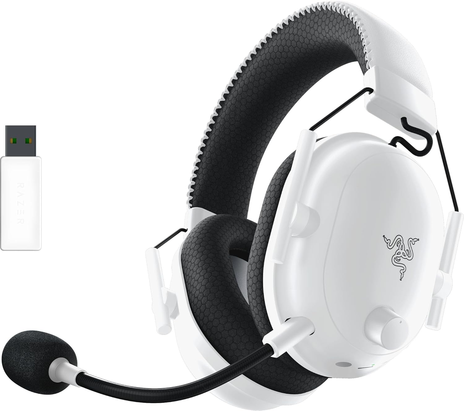 Razer Blackshark V2 X Gaming Headset: 7.1 Surround Sound - 50Mm Drivers - Memory Foam Cushion - for PC, Mac, PS4, PS5, Switch - 3.5Mm Audio Jack - White
