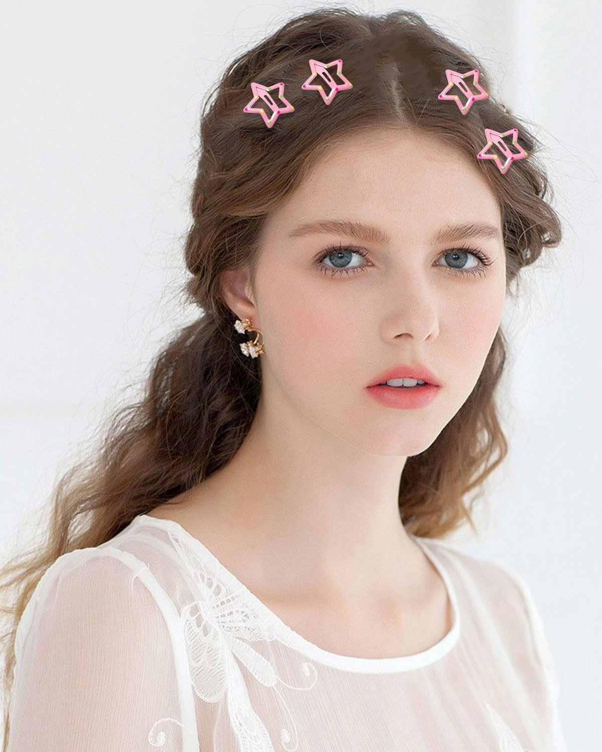 KGDUYC 5 Pieces Hair Clips Set, Star Hair Clips, Star Hair Clips, Star Hair Clips, Small Hair Clips for Girls and Women image number 5