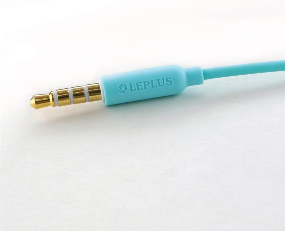 Iphone LP-MEP07BL Smartphone Earphones (Volume/Microphone Included) Extreme Sound Range Plain Blue - Blue image number 6