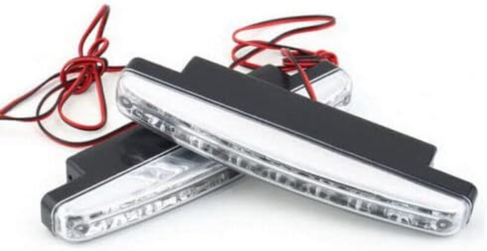 AIMALL 2PCS 8LED Running Bright DRL Head Lamp Light, 12V Daytime Driving Lights, Waterproof Car Lights with Easy Installation Kit, Super Bright LED Lights for All Weather Conditions image number 4