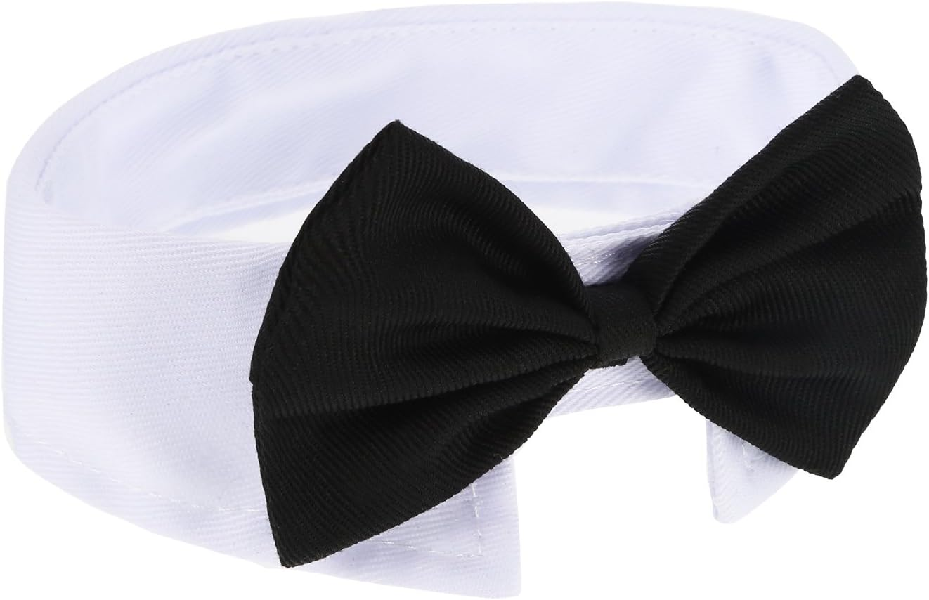 Shappy 3 Pieces Dog Cat Bow Tie Pet Costume Cat Wedding Bowtie Formal Dog Collar Adjustable Necktie Collar for Cat Small Dog Puppy Grooming Accessories (S) image number 1
