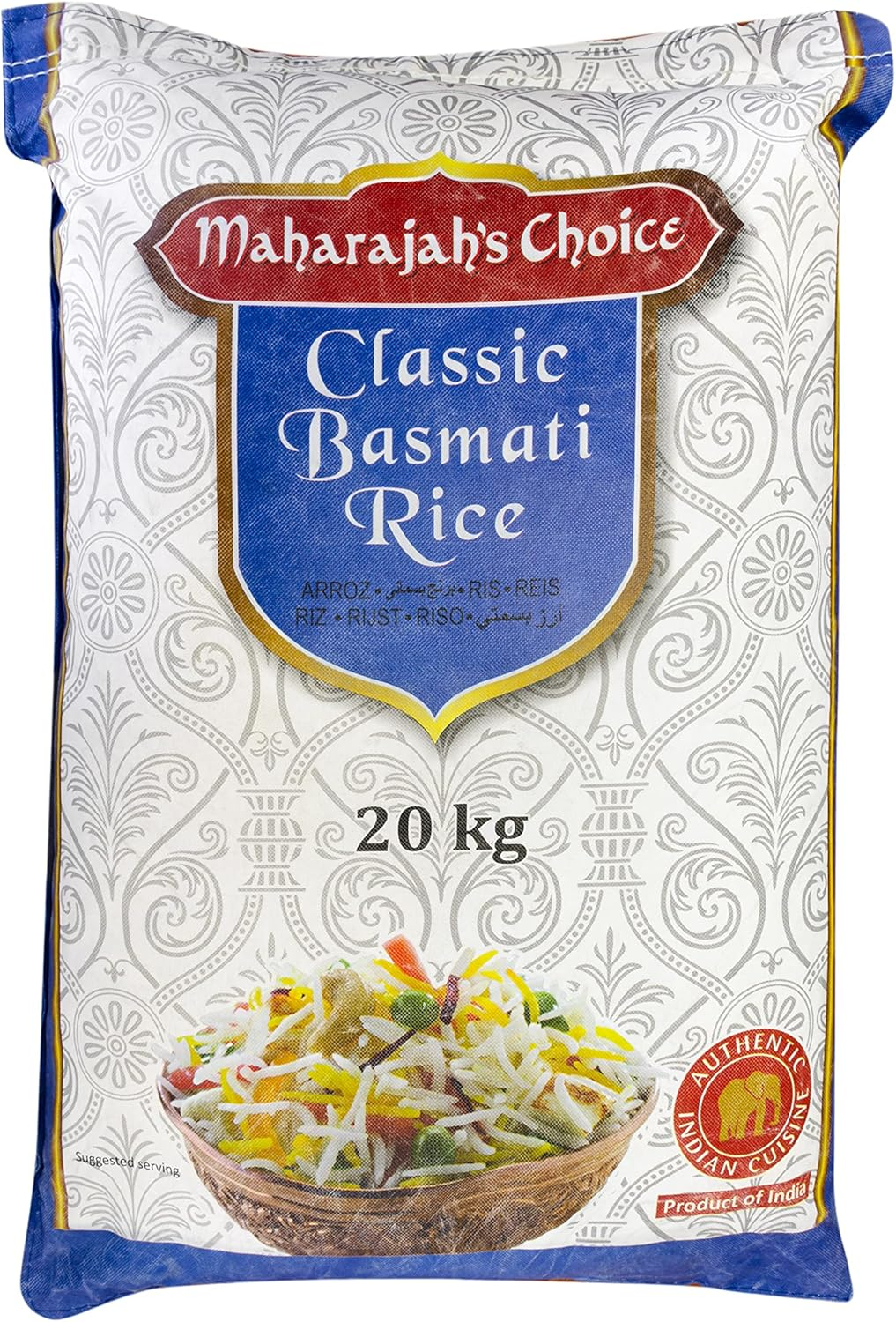 Maharajah'S Choice Indian Classic Basmati Rice 20 Kg