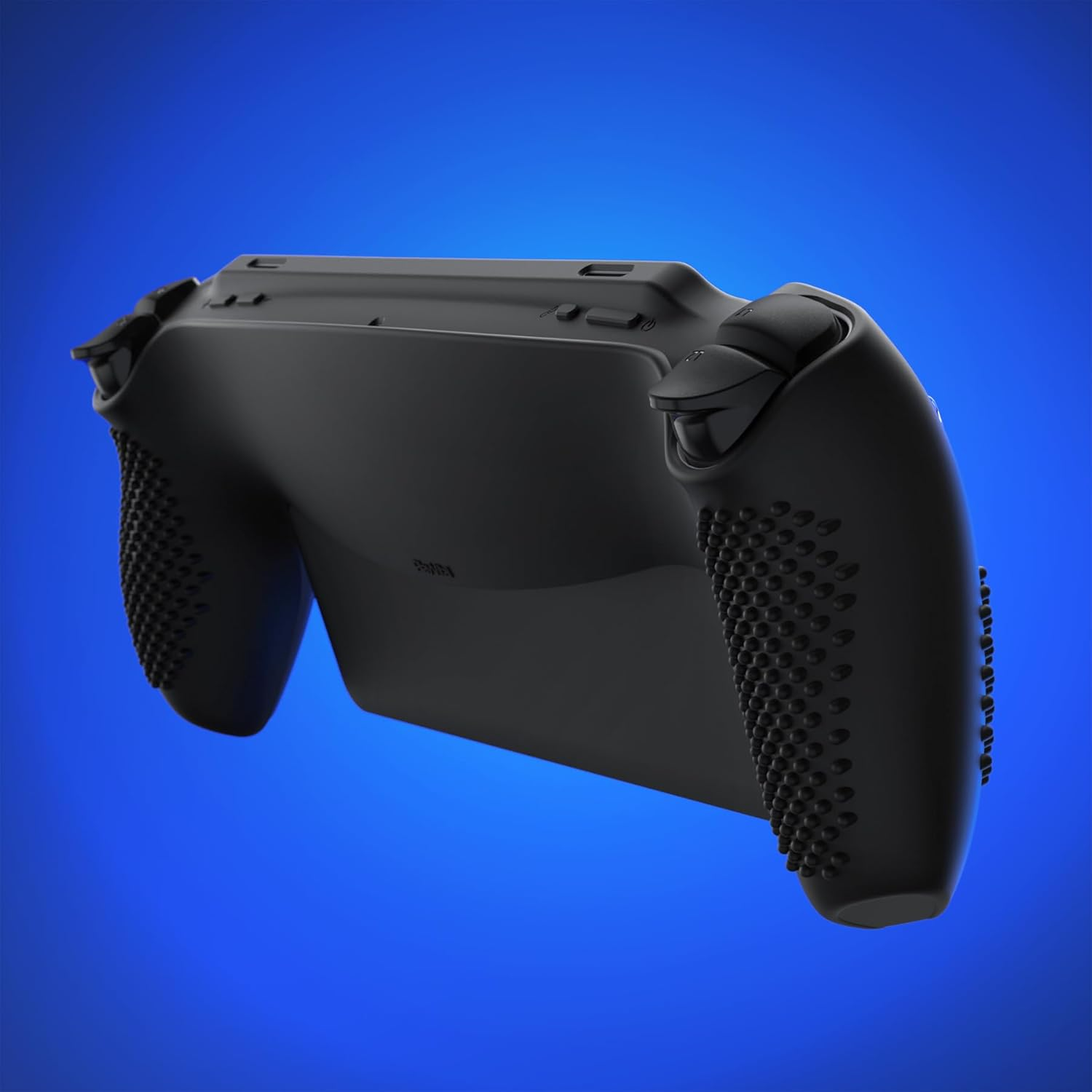 Playvital Design for PS Portal Silicone Protective Case with Thumb Grips &ndash; Enhanced Grip Comfort | Anti-Slip 3D Studded Design | Full Protection | Perfect Fit - Black - Black image number 4