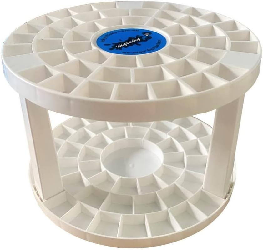 Ickysticky Paint Brush Stand Multifunction Penholder round White Paint Brush Holder Organizer Paint Brush Holder Stand