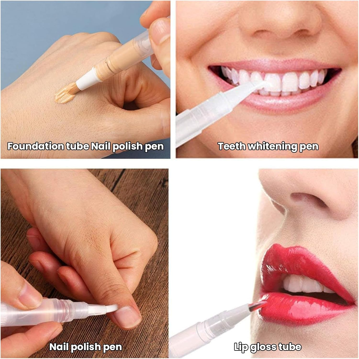 Agwenkui Transparent Twist Pens, 6 Pack 2 Ml Disposable Nail Twist Pens - Empty Cuticle Oil Pen with Fine Brush Tip for Liquid Nails Application and Cuticle Care Refillable Cosmetic Container Pen image number 2