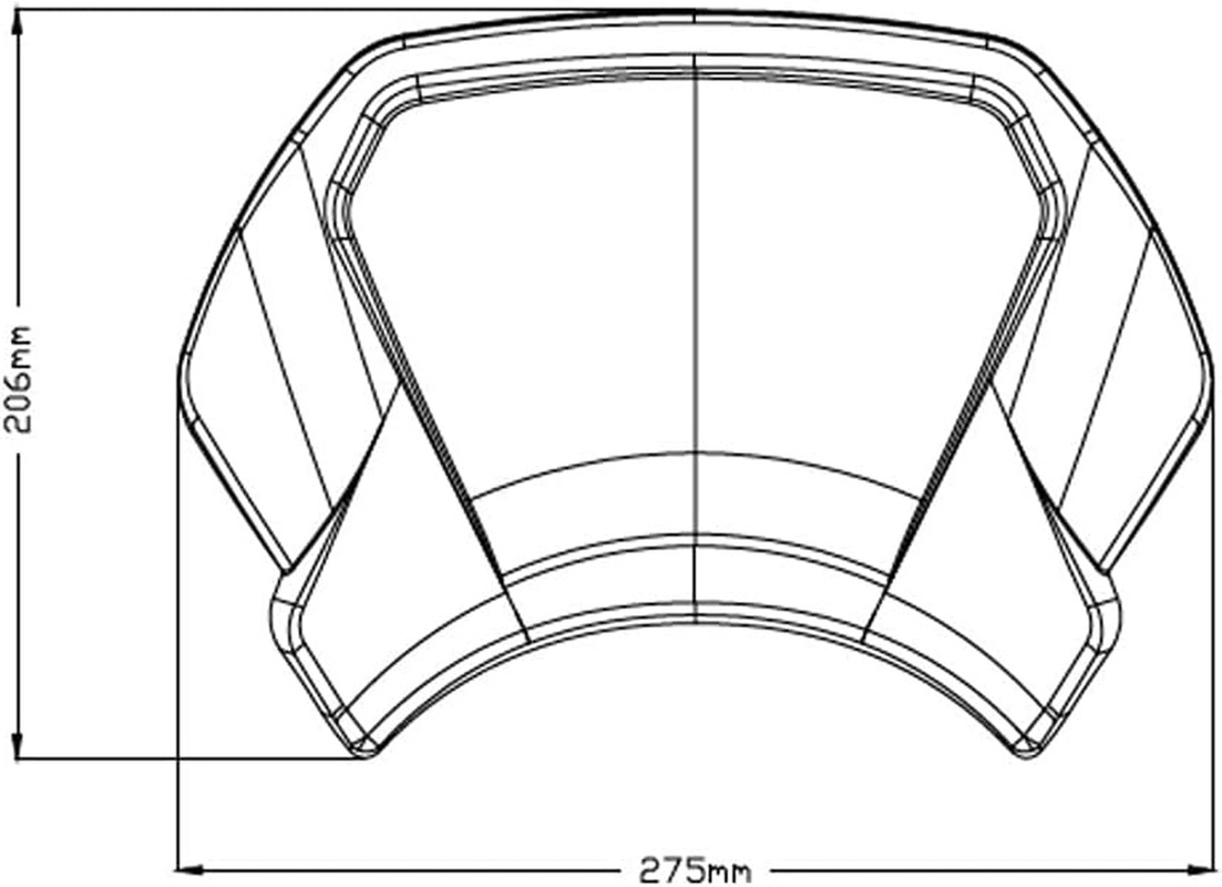 Puig Aluminium Frontal Plate 9798N CB650F, Honda CBR650F 14'-19' - Black image number 2