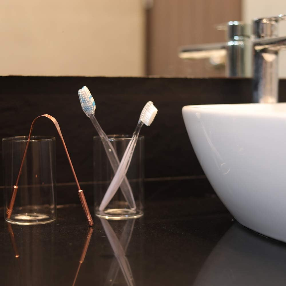 Healthandyoga(Tm) Qswipe Surgical Grade Tongue Cleaner Scraper - Bacteria Inhibiting, Non-Synthetic Grip - Sterilizable (Copper - 1-Pack) image number 6