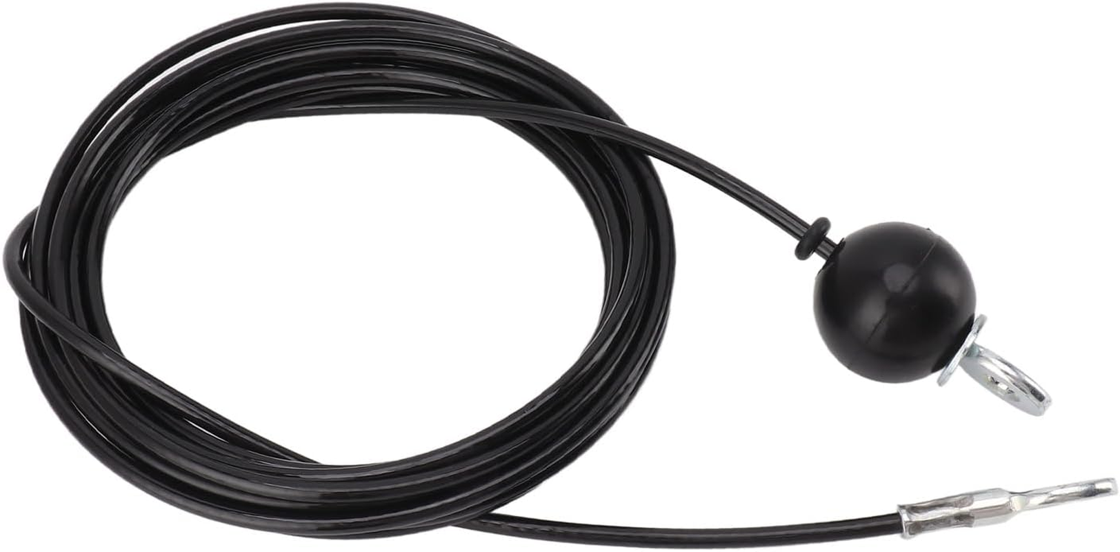 Fitness Pulley Cable, Withstand High Tension Home Gym Replacement Cable Adjustable Length Exercise Muscles Thick Black Steel Wire Rope for Studios (5M / 16.4Ft) image number 5