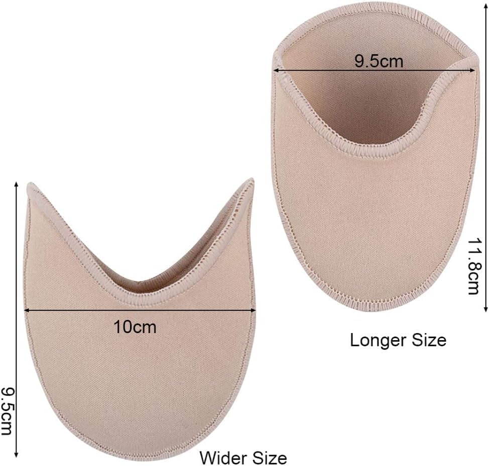 Foot Pads Protect, Toe Pouches Pads, Protect Toe Cover for Heel, Ballet, Point Shoes (Long) image number 4