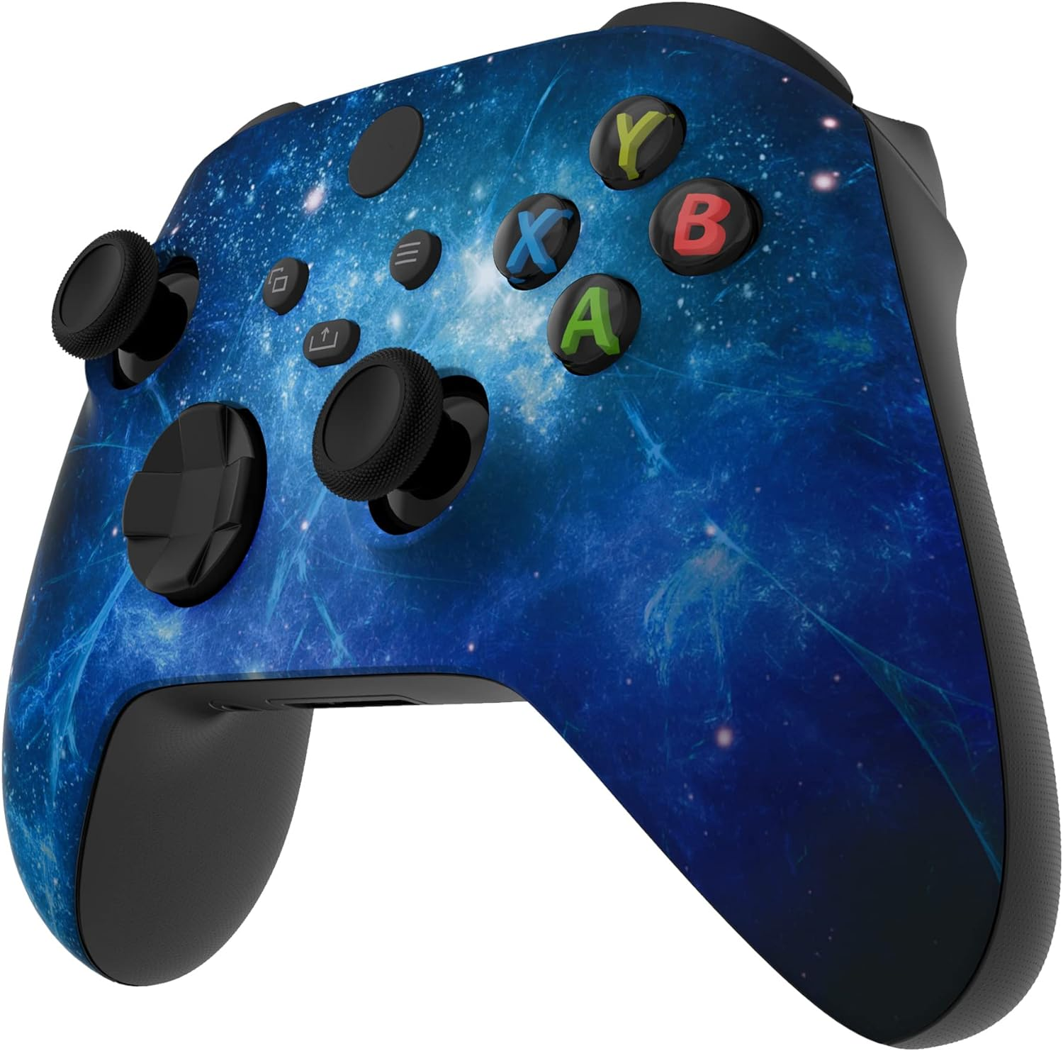 Extremerate Blue Nebula Front Housing Shell for Xbox Series X & S Controller Model 1914, Custom Cover Faceplate for Xbox Series X/S, Xbox Core Controller - Controller NOT Included - Blue Nebula image number 3