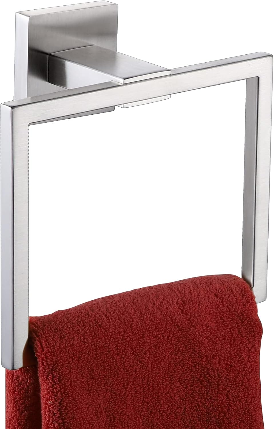 KOKOSIRI Bathroom Towel Holder Bath Towel Ring Towel Hanger Towel Rack Wall Mounted Stainless Steel Mordern Style, Polished Chrome, B3004CH