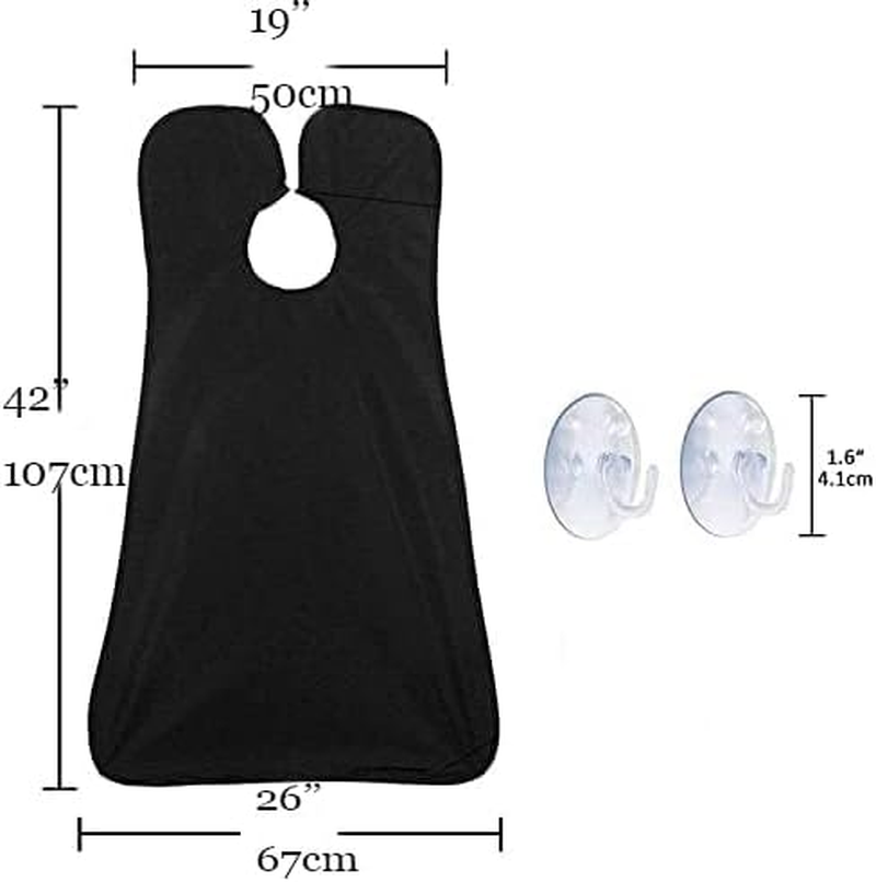 Emapoy Beard Bib Beard Apron, Beard Hair Catcher, Waterproof Beard Cape Grooming Cloth with Suction Cups, for Father'S Day Men Him Boyfriend image number 4