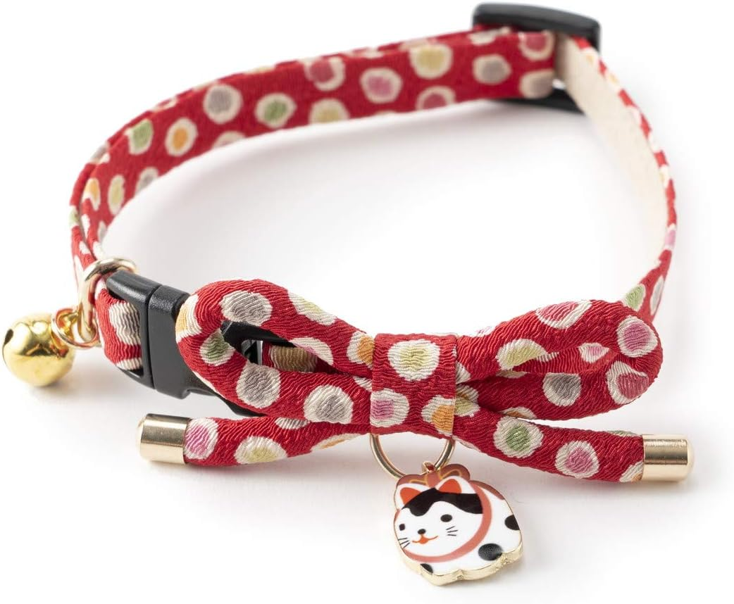Necoichi Zen Hariko Charm Cat Collar
