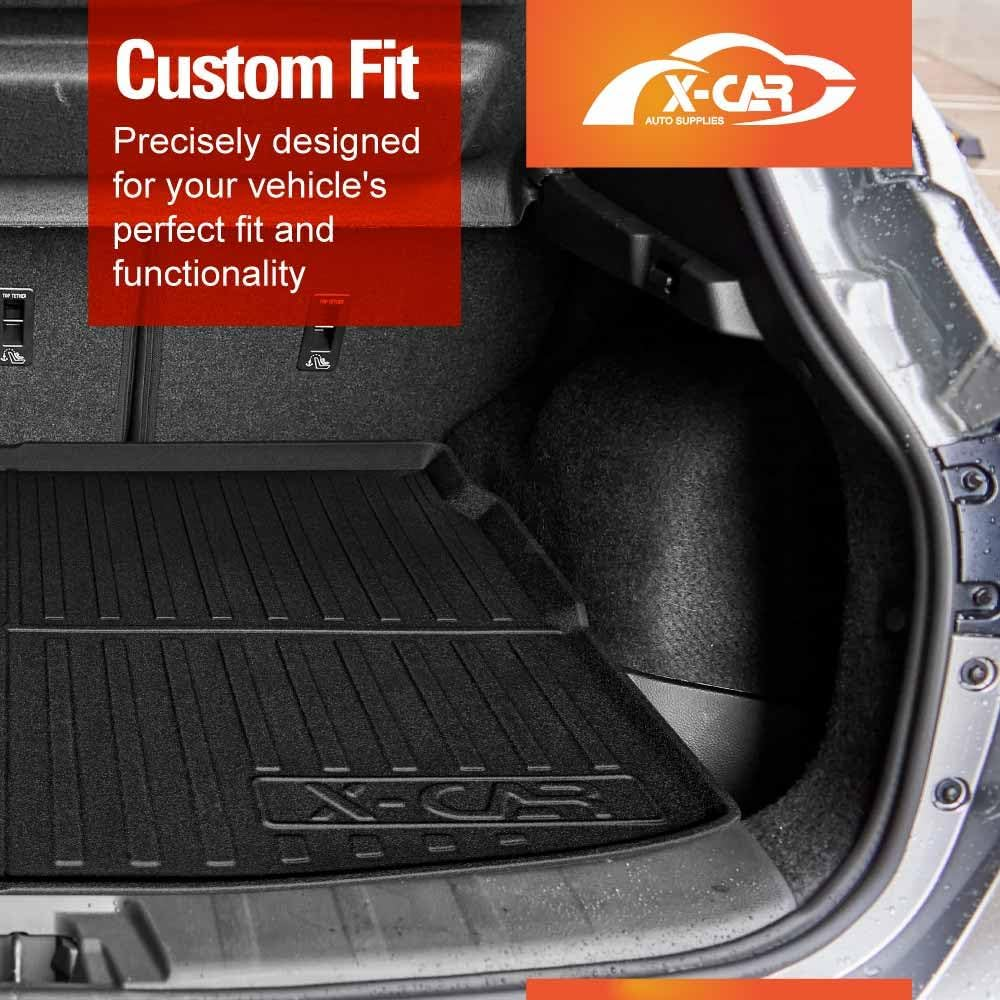 X-CAR Waterproof Cargo Rubber Mat Boot Liner Luggage Tray for Nissan Qashqai 2013-2022 J11 Series