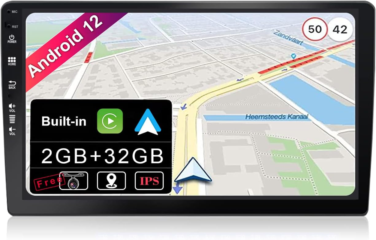 JOYX Android 12 Double Din Car Stereo Head Unit Universal Radio - Free Backup Camera - 【2G+32G】- 10.1 Inch - Support Bluetooth DAB Wifi 4G Steering Wheel 1080P Video Mirrorlink Carplay Android Auto image number 5