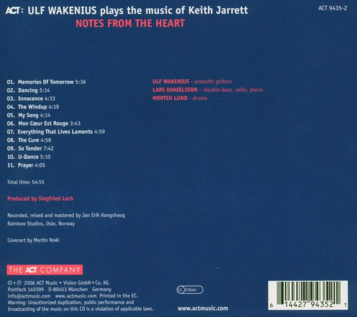 Notes from the Heart: Music of Keith Jarrett image number 1