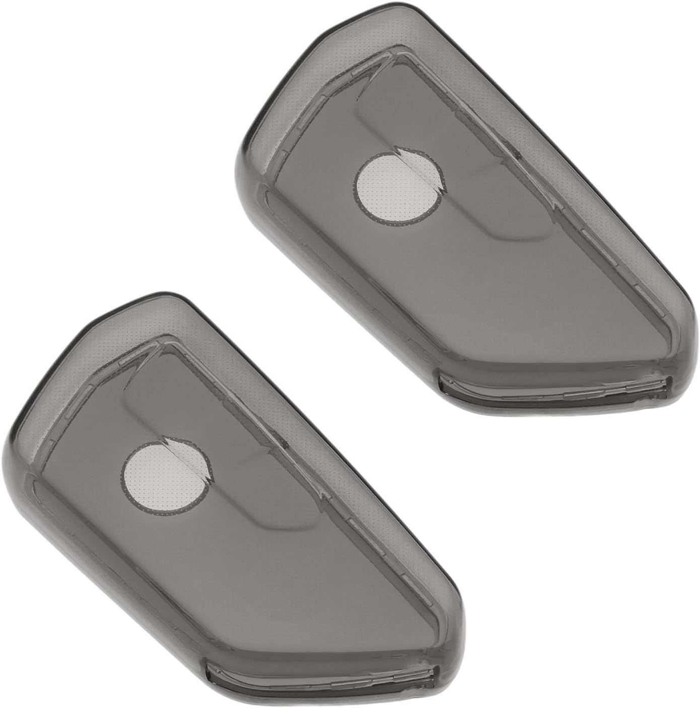 2PCS 3-Button Car Key Case Compatible with VW Golf 8 ID.3 ID.4, Seat Leon MK 4, Skoda Octavia 2020 - 78.8X39.9Mm TPU Cover Transparent
