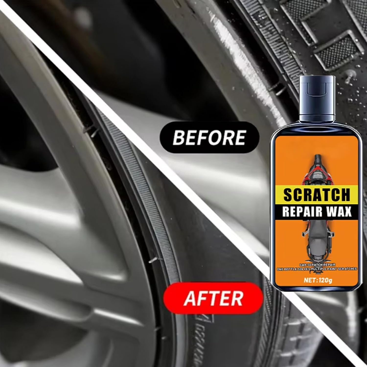 Gupcaqosjw Polish Cream,Cream Protection for Maintenance | Metal Polish for Wheels - for Car Vehicle Automotive Outdoor Home Seasonal image number 1