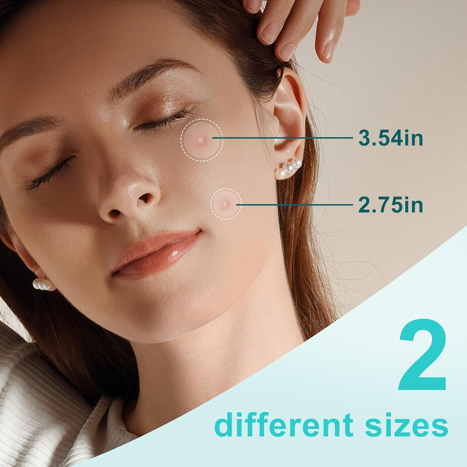 Pimple Patches for Face - Hydrocolloid Acne Patch Invisible (72 Pieces) for Blemish Care, Absorbs Zits, 2 Sizes image number 4