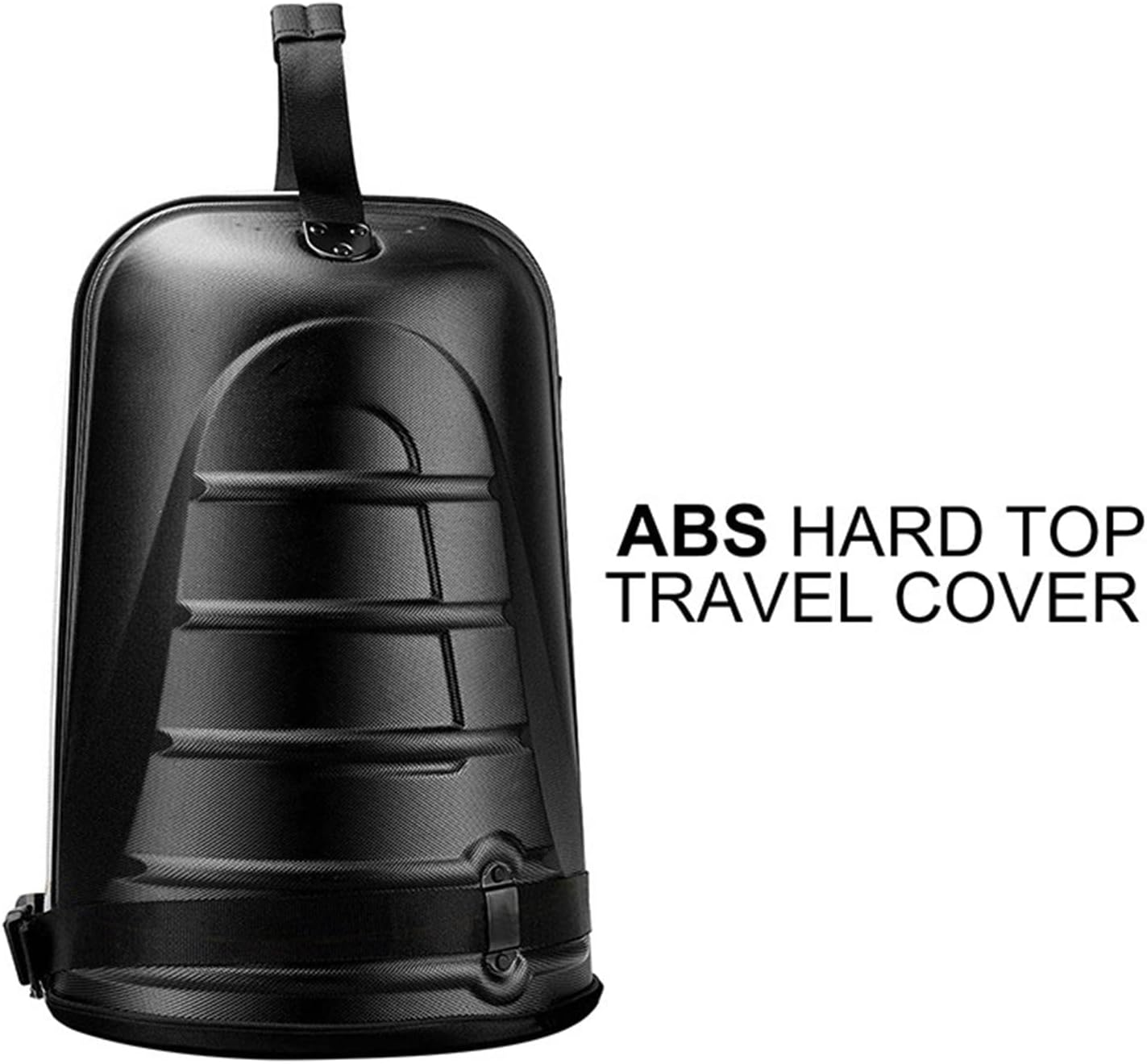 Hellery Golf Travel Bag with Wheels and Hard Case to Protect Your Clubs Black