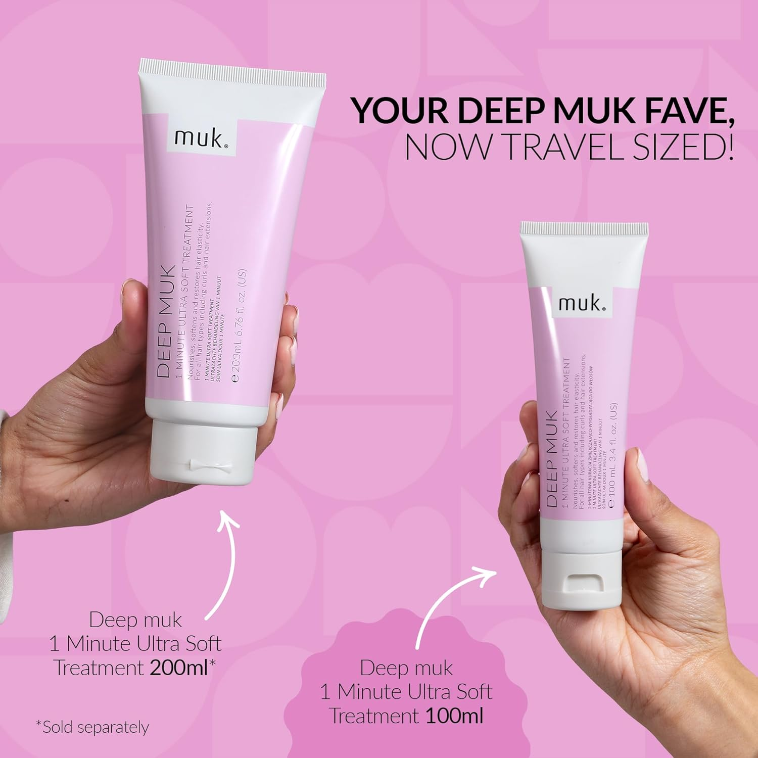 MUK. Deep Muk Ultra Soft 1 Minute Hair Treatment for All Types - Hair Treatment Nourishes, Softens, Hair Repair & Improves Elasticity. Hydrating Smoothing Formula for Shine, 100Ml image number 1