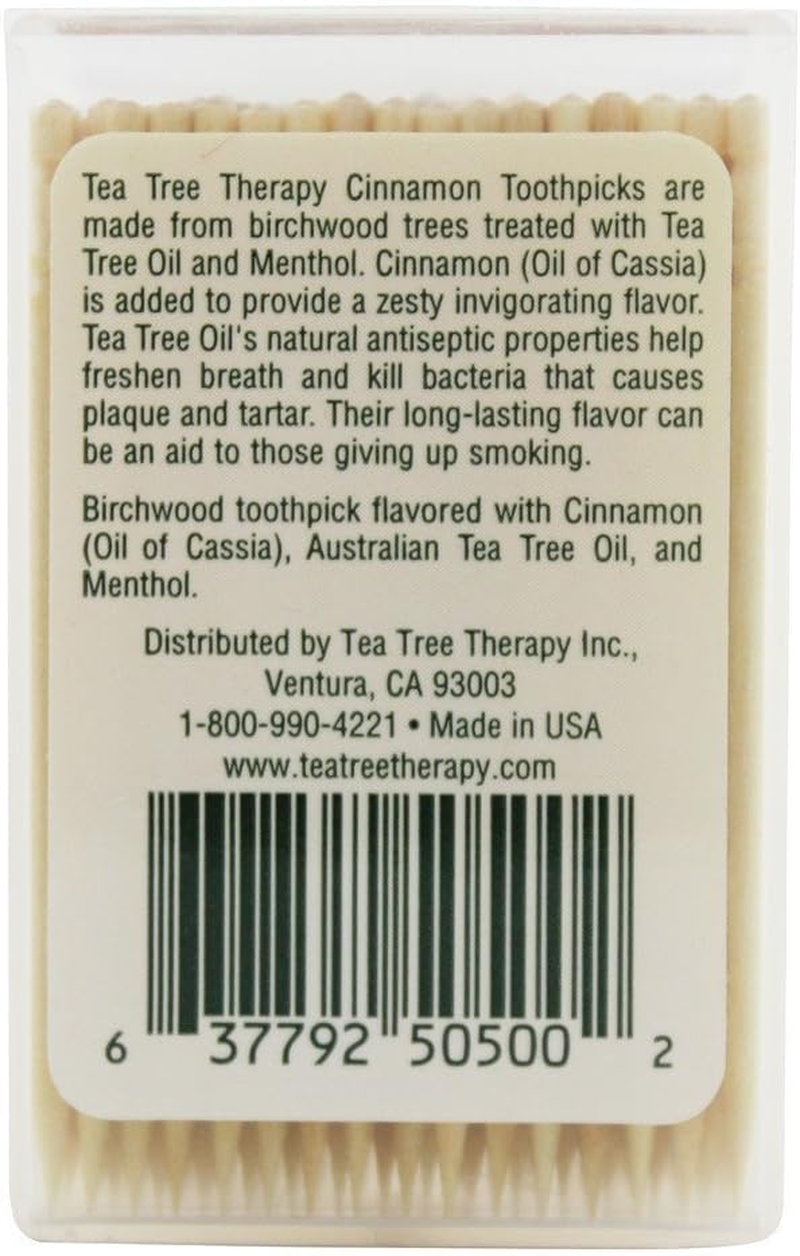 Tea Tree Therapy Cinnamon Toothpicks (1X100 CT)