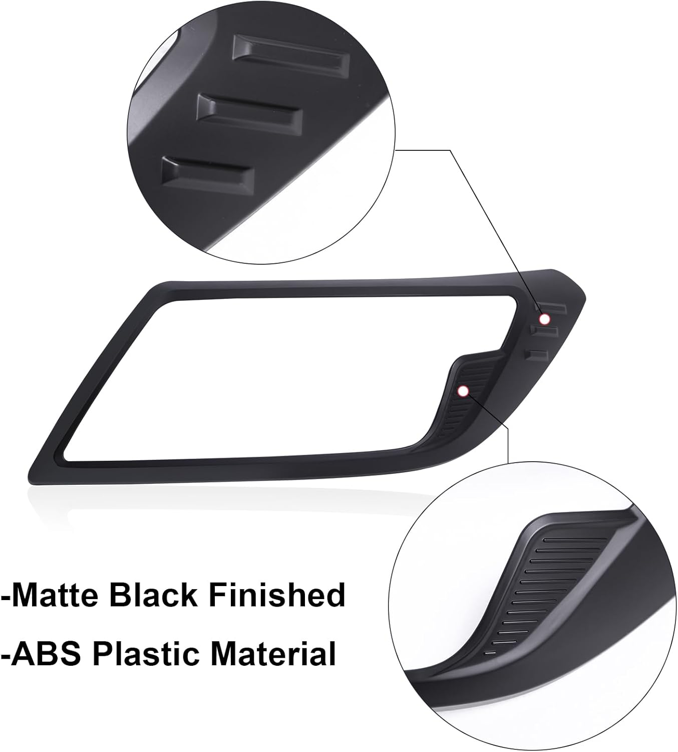 Headlight Tail Light Cover Trim for Nissan Navara NP300 D23 2021-2025 Accessories, Head Light Rear Taillight Trim Cover Protector Surround Frame Matte Black, 4Pcs/Set image number 2