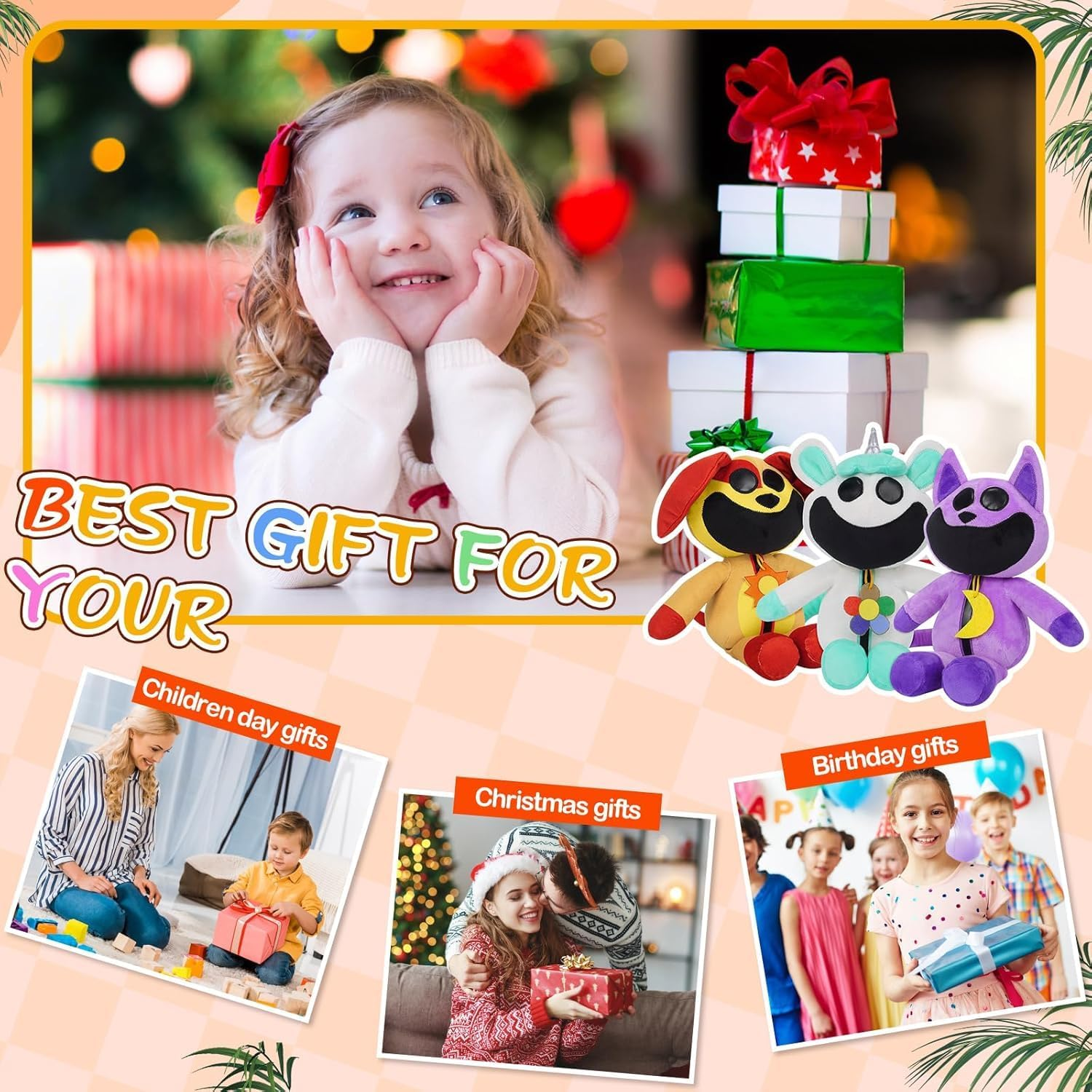 Smiling Critters Plush Toy (3PCS) image number 1