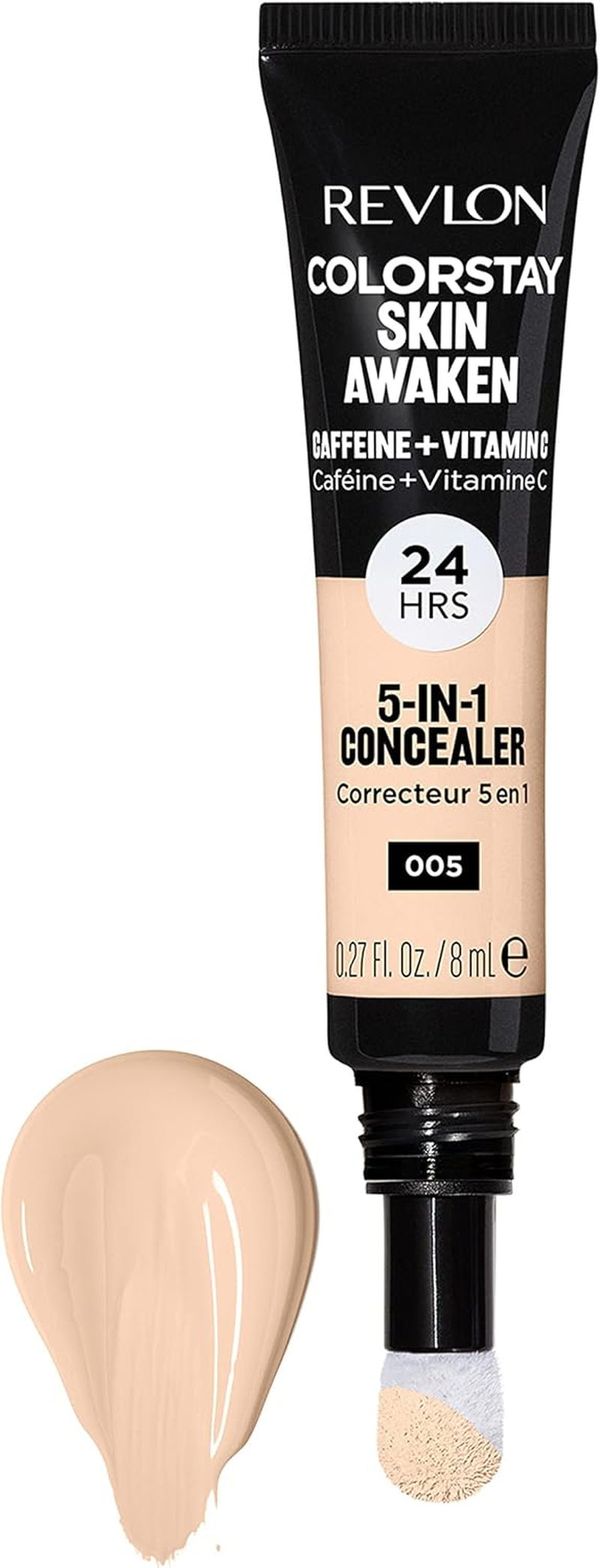 Revlon Colorstay Skin Awaken 5-In-1 Concealer 24HR Wear (30G) Fragrance & Paraben Free, Universal Brightener Unisex