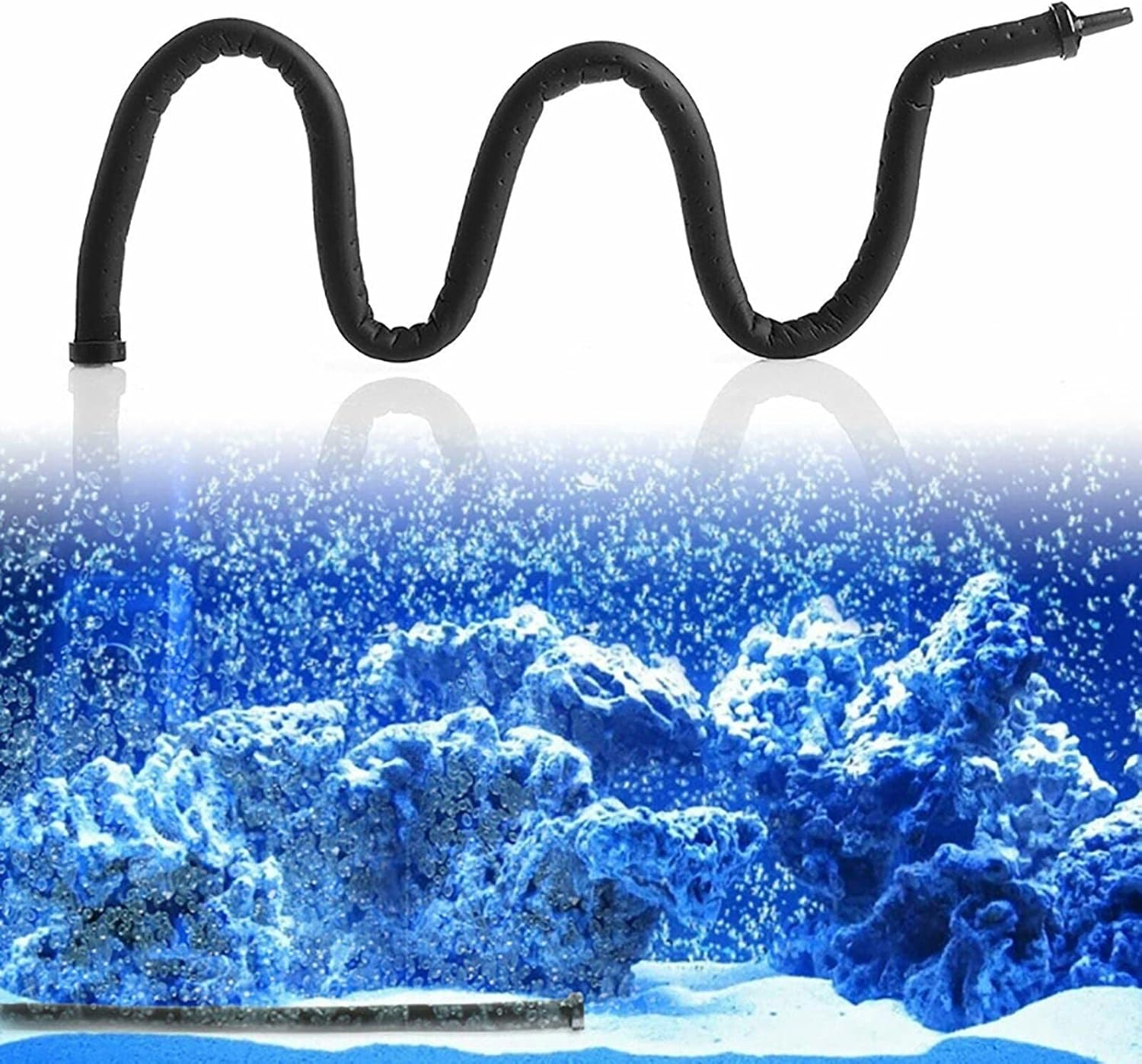 AIMALL Flexible Air Stones for Aquarium Fish Tank Pond and Septic Pump Bubbles Oxygen for Fish Tanks and Ponds