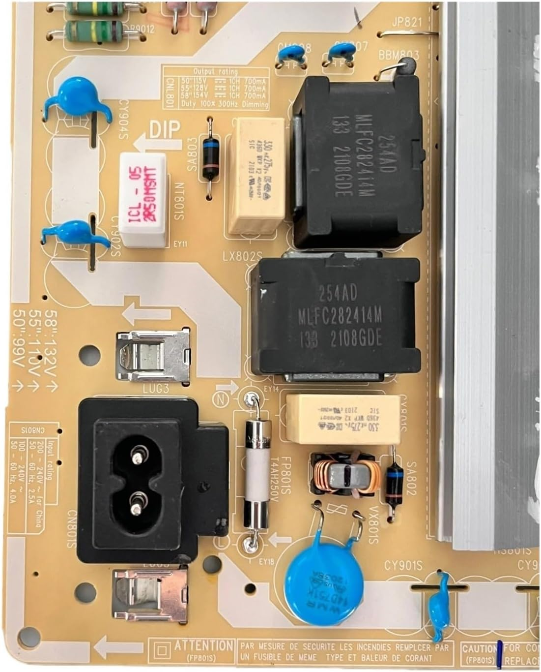 Genuine TV Power Supply Board L55S6N_ THS BN44-01054F = BN44-01054E Works Properly for Tvs UN50TU8000FXZA TV Accessories