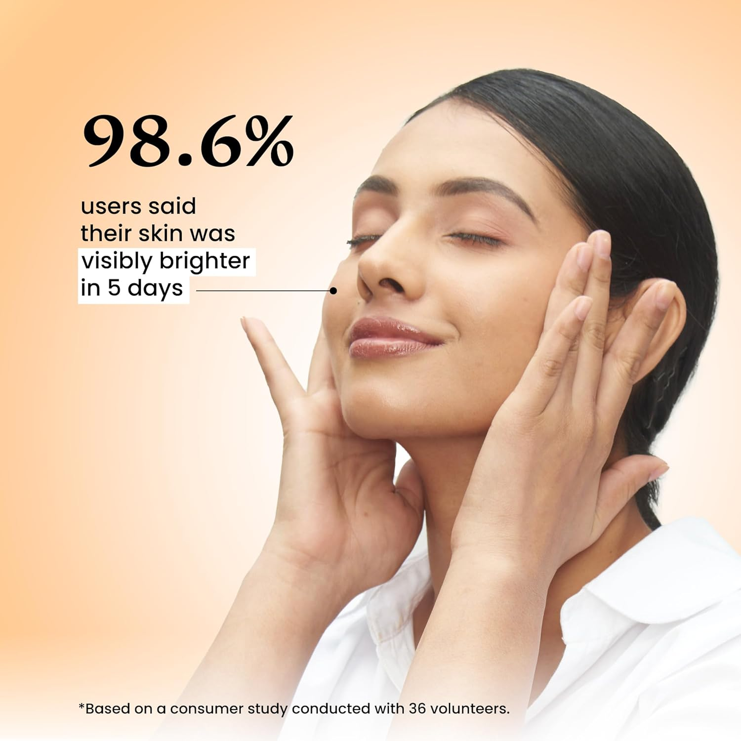 Foxtale 15% Vitamin C Face Serum for Glowing Skin | Purest Vitamin C (L-Ascorbic Acid) with Vitamin E | Moisturizing Serum for Sensitive Skin | All Skin Types | Face Serum for Men & Women | 30 Ml image number 4