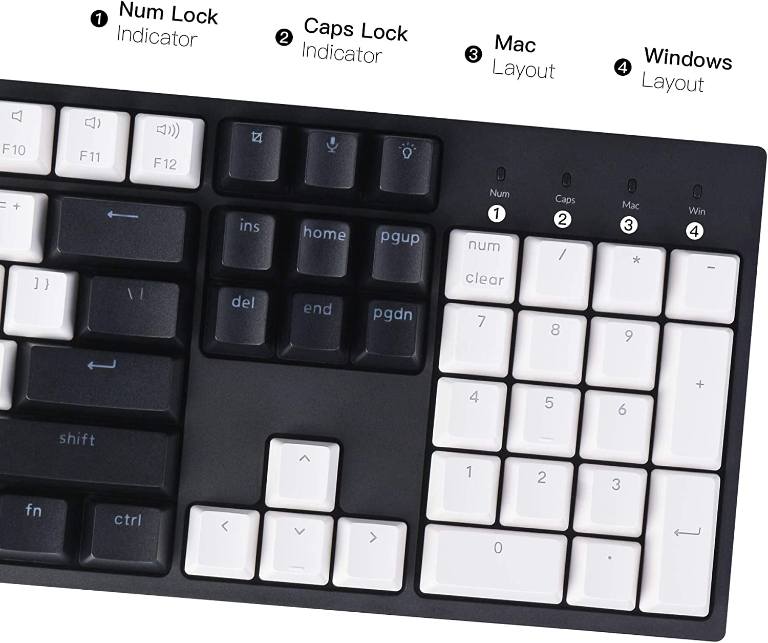 Keychron C2 Full Size 104 Keys Wired Mechanical Gaming Keyboard for Mac Layout, Gateron G Pro Brown Switch/White LED Backlight/Double Shot ABS Keycaps/Usb C Computer Keyboard for Windows Laptop image number 1