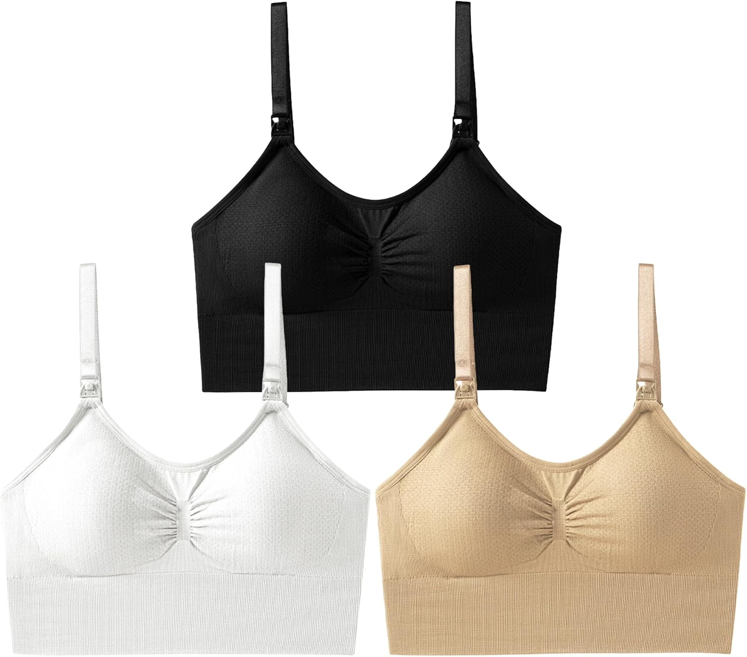 KEOYA Women&rsquo;S Pregnancy Wireless Bralette Breastfeeding Seamless Support Sports Maternity Bras Sleep Bralette with Extenders